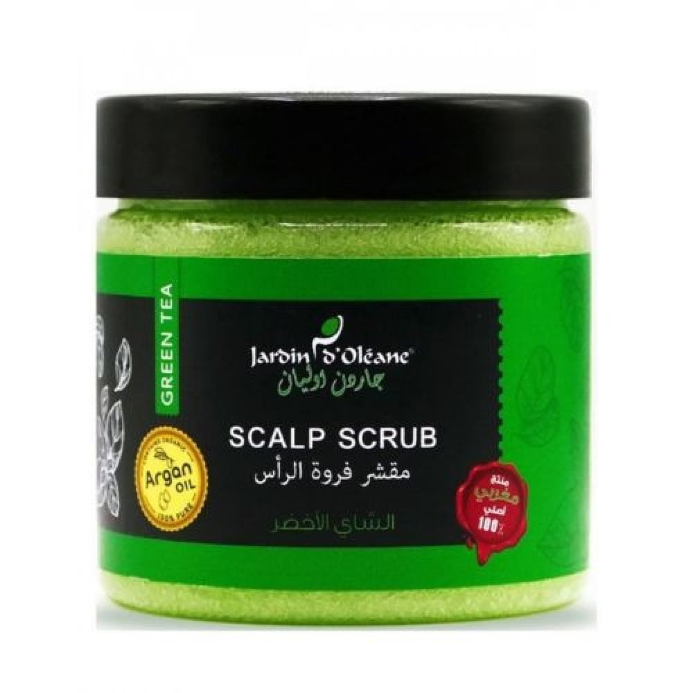 مقشر فروة الرأس بالشاي الاخضر من جاردن اوليان 250 جرام