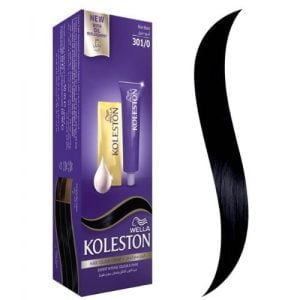كريم صبغة الشعر كوليستون مع بديل الزيت اسود مزرق 301/0 من ويلا 50 مل